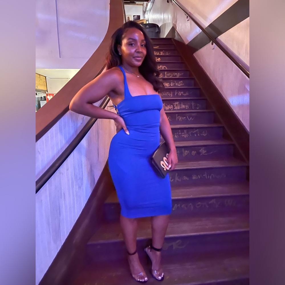 Royal Blue Midi Dress